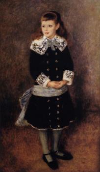 皮埃爾 奧古斯特 雷諾阿 Marthe Berard, Girl Wearing a Blue Sash 皮埃爾 奧古斯特 雷諾阿 Marthe Berard, Girl Wearing a Blue Sash